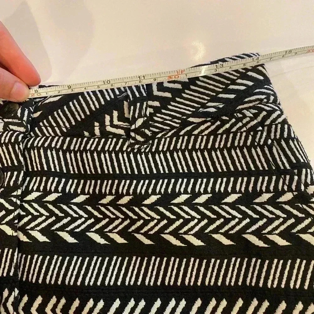 Maeve Tribal Print Black & White Skirt Size 8​​